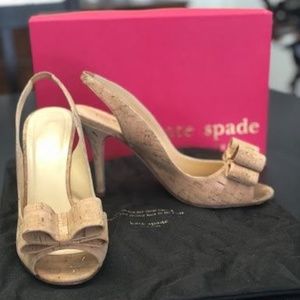 Kate Spade Peep-toe Pumps in Cork